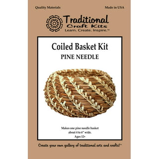 Basket Weaving Kit, Basketry Kit, How to Make A Harriet's Wine Basket Kit - Finished Size 5.5in. x 10.25in. x 14.5in. (plbhwb), Beige