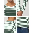 thumbnail image 6 of INSPIRE CHIC Men's Striped Crew Neck Long Sleeve T-shirt Cotton Pullover Top, 6 of 6