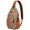 Floral, variant on Space Geek Sling Backpack, Astronaut and Rocket Design, Celestial Nebula Crossbody Bag for Sci-fi Lovers