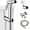 Brushed Nickel, variant on YEAHOME Handheld Bidet Sprayer, Bidet Attachment for Toilet, Adjustable Water Pressure, Stainless Steel Jet Spray Kit with Bidet Hose - Feminine Wash, Baby Wash, Diaper Cleaning
