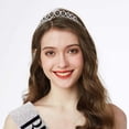 thumbnail image 3 of Wweixi Rhinestone Crystal Headwear Exquisite Etiquette Belt Scarf Decorations Type 3 1Set, 3 of 6