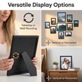 thumbnail image 3 of Asoricing 10-piece photo frame set - multi-size combination photo wall - perforated cardstock picture frame - black, 3 of 8