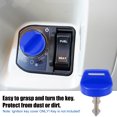 thumbnail image 2 of Unique Bargains 2 Set UTV ATV Ignition Key Cover Cap 5433534 with Cap Nut for Polaris for Ranger Brutus RZR Blue, 2 of 7