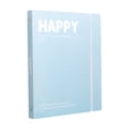 thumbnail image 2 of Plastic A4 Binder Cover, Loose Leaf Notebook Shell With Elastic Bands and Pen Clip, for Office Document Storage, Blue, 2 of 6