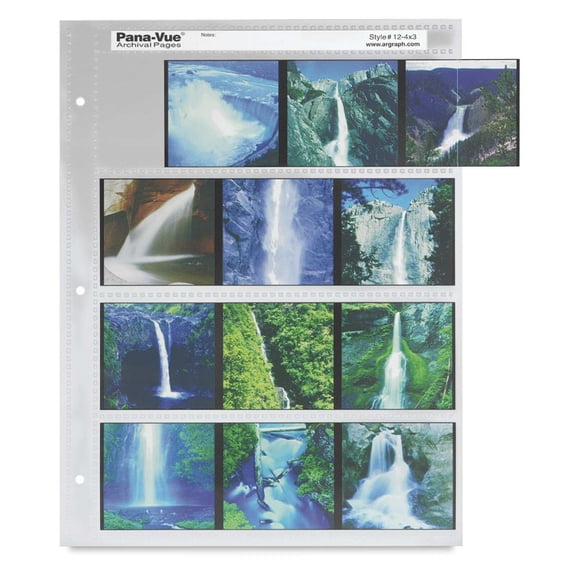 Pana-Vue Archival Pages - 4" x 5" Transparency Sleeve