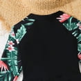 thumbnail image 7 of WOXIHUAN Girls Rash Guard Swimsuit 2 Piece Cute Graphic Long Sleeve Zipper Bathing Suit with Pants Kids Summer Beach Pool Skirt Sets Swimwear Black 2 8-9Years, 7 of 7