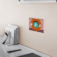 thumbnail image 5 of Yayeee Toggle Light Switch Wall Plate 2-Gang 4.56"x4.48" Decorative Outlet Cover, Orange Circle, 5 of 7