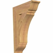 Ekena Millwork 5 1/2"W x 20"D x 28"H Thorton Traditional Smooth Bracket, Western Red Cedar