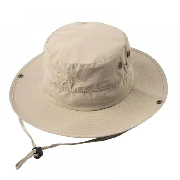 Breathable Wide Brim Boonie Hat Outdoor Waterproof UPF 50 Sun Protection Mesh Safari Sun hat for Travel Fishing