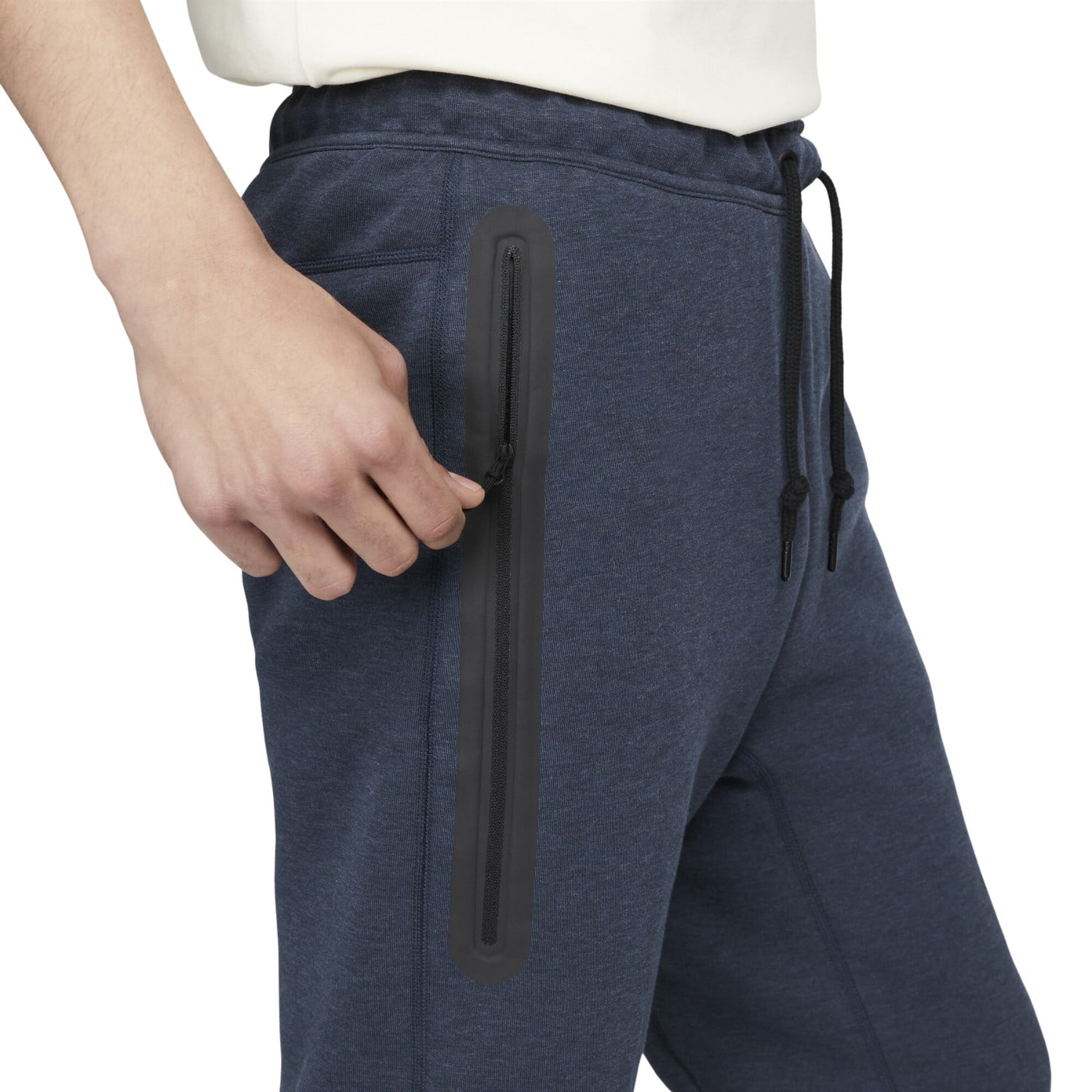 nike tech fleece joggers black and blue