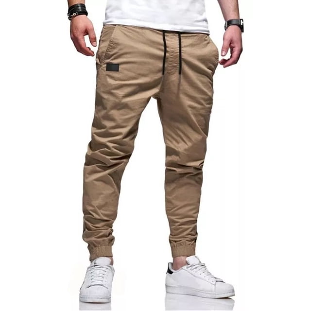 Pantalón Jogger Cargo Casual De Twill De Algodón Para Hombre