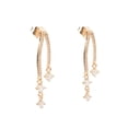 thumbnail image 1 of Aretes Coqueta Ametrinaa Broquel Doble con Zirconias Chapa de oro 18k EASM0017, 1 of 5