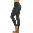 thumbnail image 4 of Pantalons pour Femmes Taille Haute Mode Décontractée Femmes Solide Span Dames Taille Haute Pantalons Larges Pantalons de Yoga Pantalons Complets Liquidation, 4 of 9