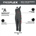 thumbnail image 2 of Milwaukee Tool FREEFLEX Unlined Bib Overalls - Gray - Size 38 X 32, 2 of 8