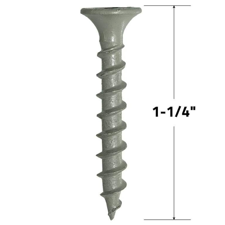 Grip-Rite PrimeGuard Ten #8 x 1-1/4 in. Wood to Wood Deck Screw 1 lb.