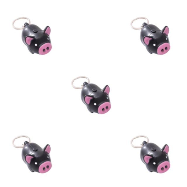 Injueey Llavero de cerdo Llavero Bolsa Lámpara colgante Organizador de llaves Type4 NO4