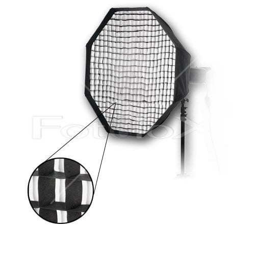 Fotodiox Pro 36in (90cm) Octagon Softbox PLUS Grid (Eggcrate) for Studio Strobe/Flash with Soft Diffuser and Dedicated Speedring for Speedotron Black Line and Brown Line