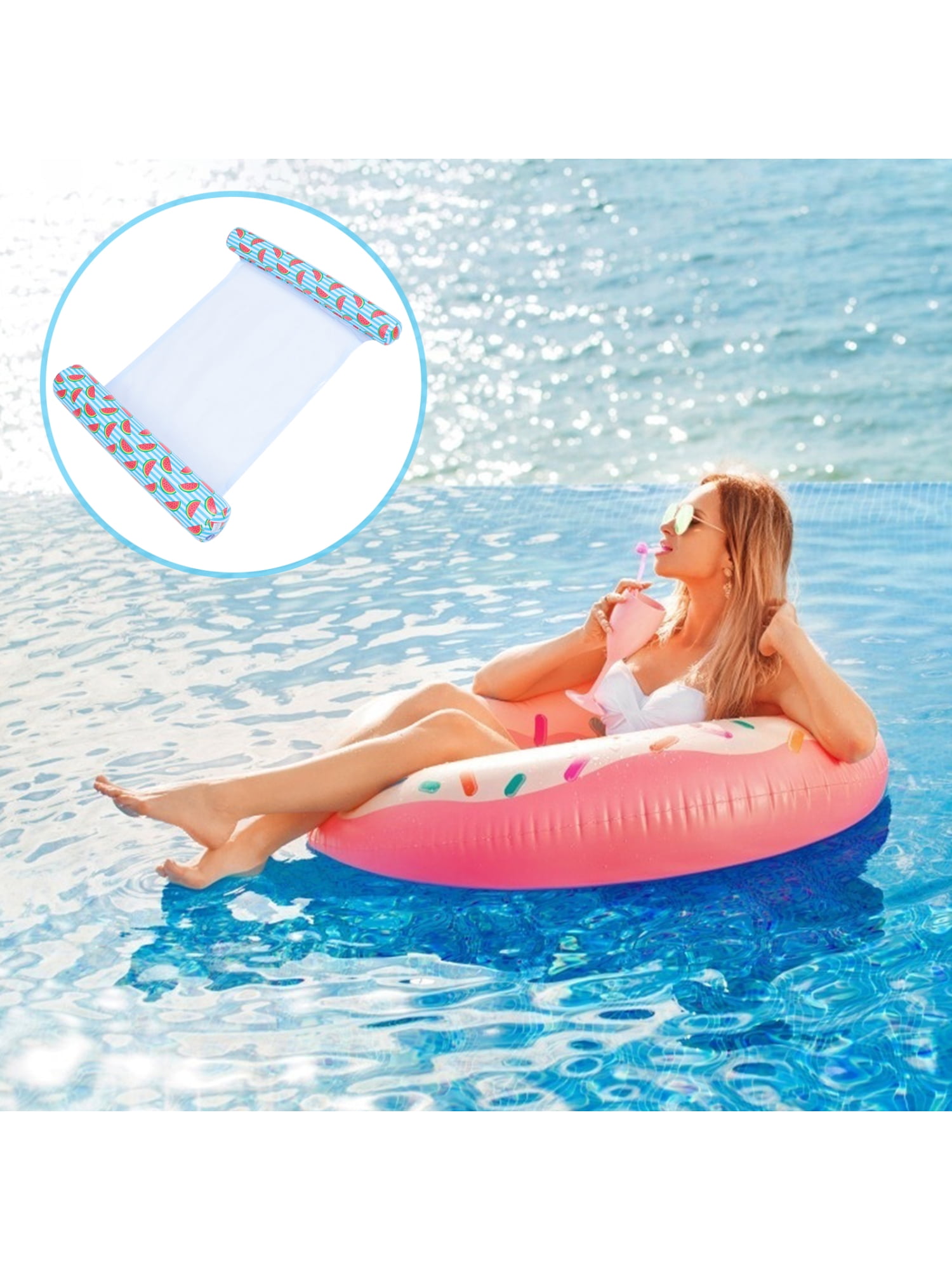 inflatable floating pad