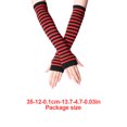 thumbnail image 4 of Matsuzay 1 par de guantes sin dedos para niña, guantes de punto cómodos de estilo Simple, cubiertas de brazo para niñas, cubierta de mano para al Suministros térmicos Negro, Vino Tinto Matsuzay HA059148-11, 4 of 6