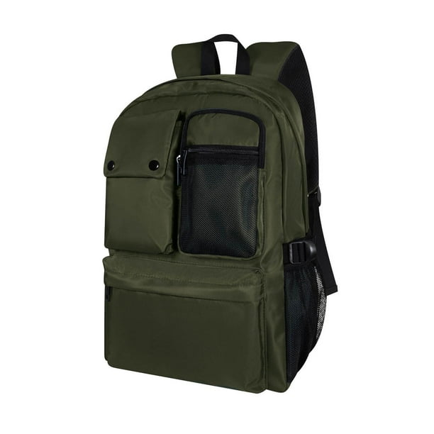 Mochila con múltiples bolsillos y ajuste lateral-Holde verde 32 x 45 x 15
