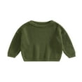 thumbnail image 1 of Chandail Tricoté pour Tout-Petit Fille Garçon, Blouse Chandail, Chandail Molletonné Chaud à Col Rond, Manches Longues, 1 of 6