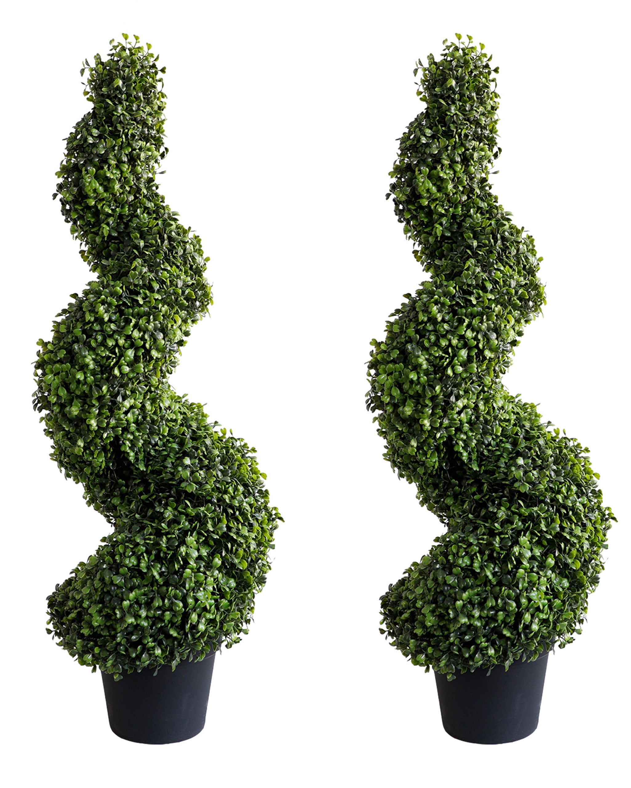 3ft Artificial Spiral Topiary,Faux Topiary Tree,Artificial Boxwood Plants,Topiary Trees
