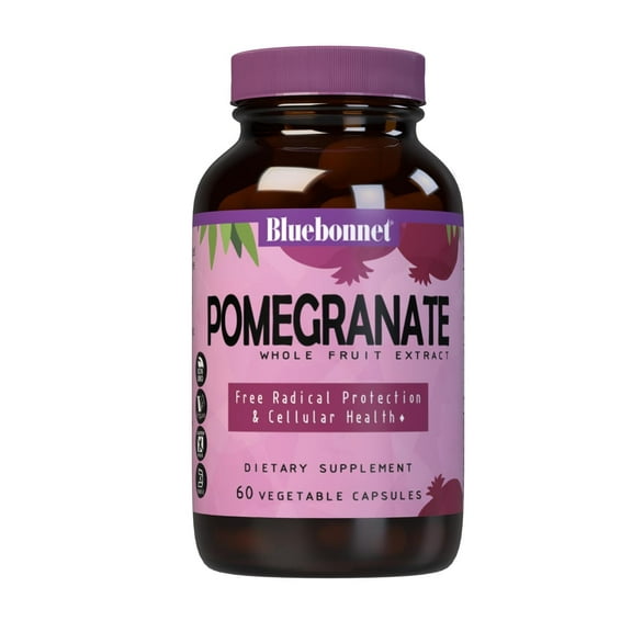 Bluebonnet Nutrition Super Fruit Pomegranate Extract Supplement, 60 Count