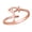 Rose, variant on Solid Gold Christian Ichthys Jesus Fish Cross Wraparound Band Ring (14K White Gold,Size 9)