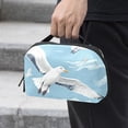 thumbnail image 2 of Seagull Portable Oxford Cloth Waterproof Charger Case and Electronic Travel Case Organizer, Small Outdoor Storage Box for PC Case - 5.9x9.44x3.14 in., 2 of 6