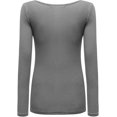 thumbnail image 4 of T-Shirt à Manches Longues pour Femmes à Col Rond, Couche de Base, 4 of 6