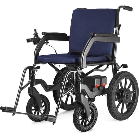 DeerPlanet All Terrain Lightweight Electric Wheelchair for Adults, Foldable Power Wheelchair with 20 Inch Seat, 41 lbs Portable Motorized Wheelchair Airline Approved