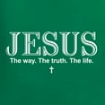 thumbnail image 5 of Wild Bobby Jesus the Way. The Truth. The Life Inspirational/Christian Men Long Sleeve Shirt, Kelly, Large, 5 of 5