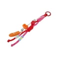 thumbnail image 5 of Unique Bargains 1 Pc Stylish Beaded Knotted Lanyard with Feather Handbag Charm Decorative Keychain Red Rose Red, 5 of 5