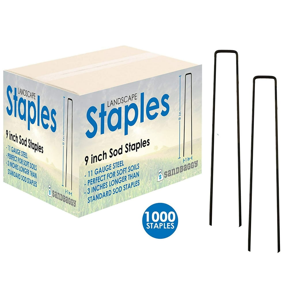 Landscape Staples 9inch EXTRA LONG Landscape Fabric Pins Garden