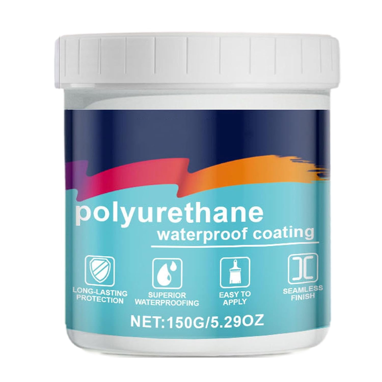 Firelye Polyurethane Waterproof Coating, Revestimiento impermeable de poliuretano, 150g Waterborne Polyurethane Waterproof Leak Repair Coating (1)