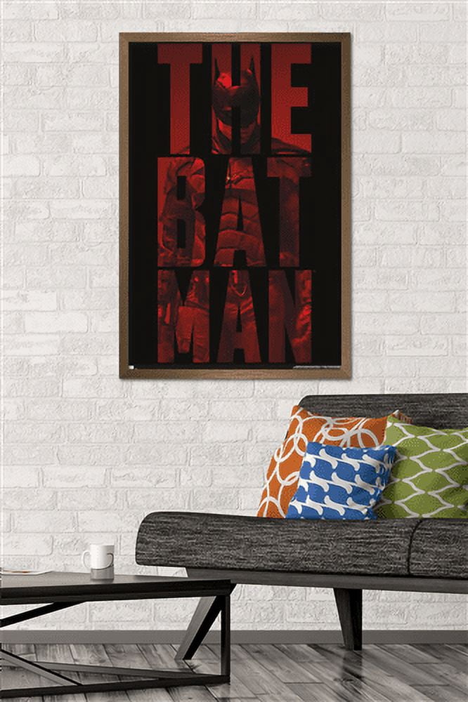 DC Comics The Batman - Text Wall Poster, 22.375" x 34", Framed
