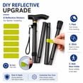 thumbnail image 3 of Folding Cane for Men & Women, Adjustable Height Lightweight Aluminum Walking Stick with Ergonomic Handle & Non-Slip Tip, Collapsible Travel Cane for Seniors, Elderly & Injured, 3 of 10