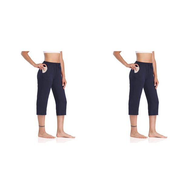 Eigraketly Pantalones de mujer Pantalones deportivos Bolsillo grande Pantalones de chándal de cintura alta Cordón Type5 NO5