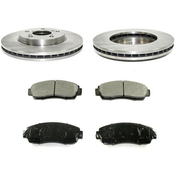 Front Ceramic Brake Pads and Rotor Kit - Compatible with 2005 - 2010 Honda Odyssey 2006 2007 2008 2009