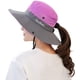 thumbnail image 1 of Sombrero de sol para mujer con coleta, protección UV, ala ancha y plegable para playa y pesca. Levamdar  HMJM364-8, 1 of 6