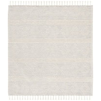 SAFAVIEH Natura Isaiah Southwestern Wool Area Rug, Ivory/Beige, 6' x 6' Square