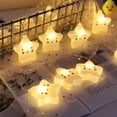 thumbnail image 3 of Bonita lámpara para bebés y niños, ideal para dormitorio, pasillo, decoración, luz de noche pequeña, guirnalda de luces de 10 LED con pilas, ideal para Halloween, Navidad, fiestas, aulas, comedores (e, 3 of 5