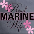 thumbnail image 2 of CafePress - Proud Marine Wife Cap - Adjustable 100% Brushed Unisex Casual Cotton Baseball Cap, Beige, 1, 2 of 2