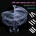 thumbnail image 3 of 120 Sticks Nail Art Color Card Display Stand Spiral False Nails Display Cold Chart Shelf Practice Tools For Solon Nails Polish Gel Show, 3 of 5