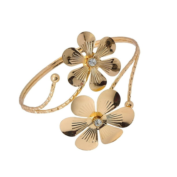 Brazalete de moda decorativo abierto retro simple brazalete superior brazaletes para Dorado