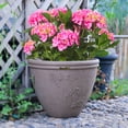 thumbnail image 2 of Greenship S-OE66B-T-2 15 in. Resin Indoor & Outdoor Planter Pot with Drainage Hole - Taupe, Pack of 2, 2 of 5