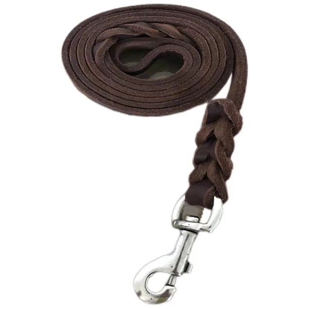 Correa de cuero para adiestramiento de perros. Hecho de cuero y es una opción para perros de caza.