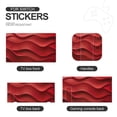 thumbnail image 4 of POBUDS Switch Skin | Sticker Wrap Vinyl Decal | Set Compatible with Nintendo Switch ( Switch Standard, Red Wave), 4 of 5