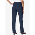 thumbnail image 2 of Roaman's Women's Plus Size Petite Plus Size Soft Knit Relaxed Pull-On Straight Leg Pant, 2 of 6