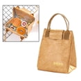 thumbnail image 4 of Bolsa de almuerzo de papel Enfriador con aismiento térmico Almacenamiento de alimentos Plegable Durable Freezable Contenedor a prueba de desgarros B marrón perfecl Bolsa de almuerzo Tyvek, 4 of 8